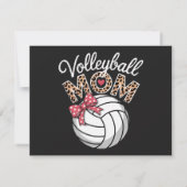 Volleyball-Mama Einladung (Rückseite)