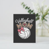 Volleyball-Mama Feiertagskarte (Stehend Vorderseite)