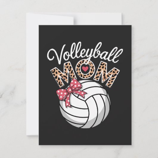 Volleyball-Mama Feiertagskarte (Vorderseite)