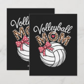 Volleyball-Mama Feiertagskarte (Vorne/Hinten)