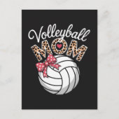 Volleyball-Mama Feiertagspostkarte (Vorderseite)