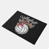 Volleyball-Mama Fußmatte (Schrägansicht)
