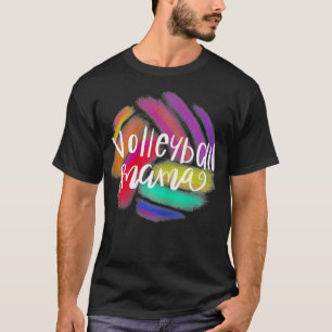 Volleyball-Mama Geschenk für Frauen Sportliche Mut T-Shirt