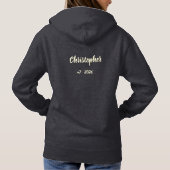 Volleyball Mama Hoodie with Personalized Name (Rückseite)
