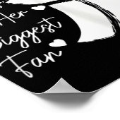 Volleyball-Mama ihre größte Fan-Volleyball-Tochter Poster (Ecke)