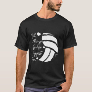 Volleyball-Mama ihre größte Fan-Volleyball-Tochter T-Shirt
