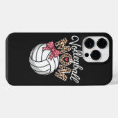 Volleyball-Mama iPhone Hülle (Rückseite (Horizontal))