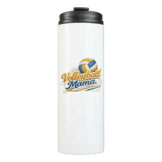 Volleyball Mama Isolierte Reisetasche – Retro Spor Thermosbecher