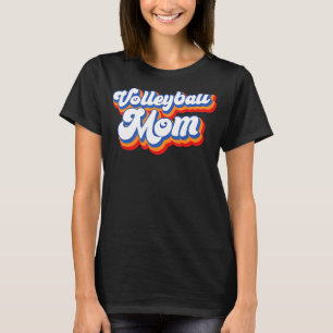 Volleyball Mama Leopard Ball Mama Muttertagsgesche T-Shirt