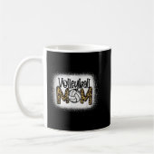 Volleyball Mama Leopard gebleicht Muttertag W Kaffeetasse (Links)