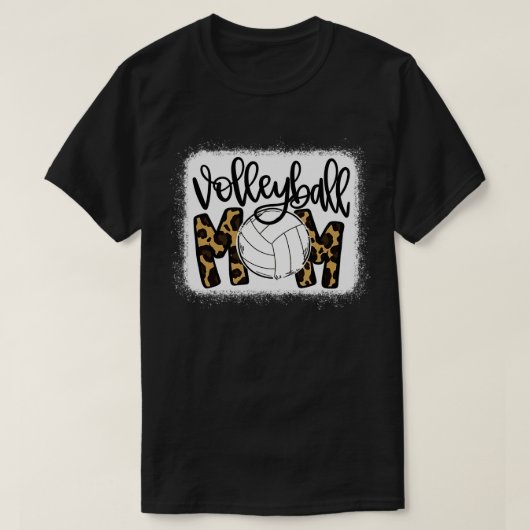 Volleyball Mama Leopard Volleyball Mama T-Shirt (Design vorne)