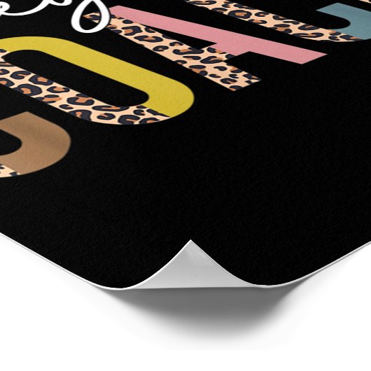 Volleyball Mama Leopard Volleyball Trainerteam Ges Poster (Ecke)