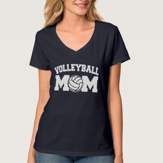 Volleyball-Mama lustig T-Shirt (Vorderseite)