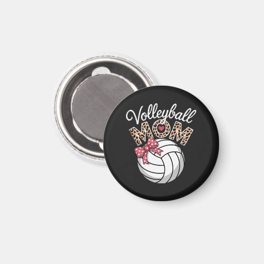 Volleyball-Mama Magnet (Vorderseite/Rückseite)