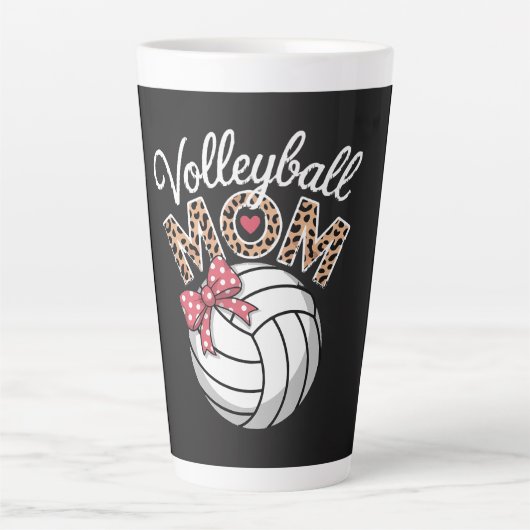 Volleyball-Mama Milchtasse (Vorderseite)