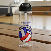Volleyball-Mama mit Namen Trinkflasche