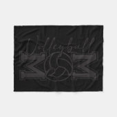 Volleyball Mama Mom Coquette Volleyball Bow Game D Fleecedecke (Vorderseite (Horizontal))