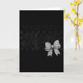 Volleyball Mama Mom Game Day Retro Volleyball Coqu Karte (Gelbe Blume)