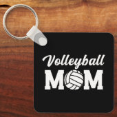 Volleyball-Mama Niedliche Mama Schlüsselanhänger (Vorderseite)