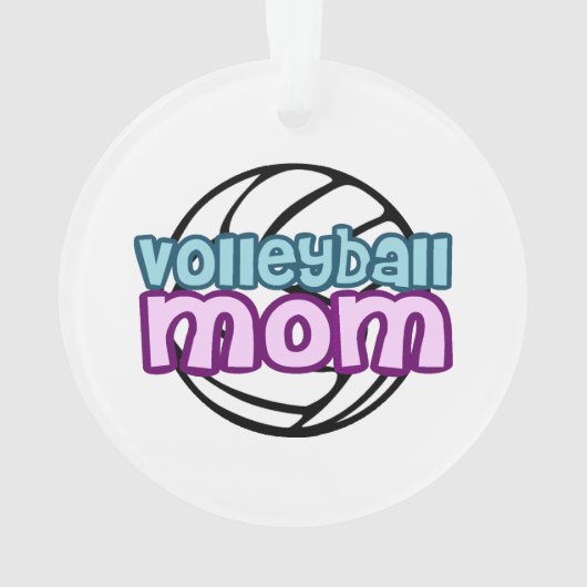 Volleyball Mama Ornament (Rückseite)