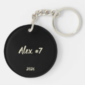 Volleyball Mama Personalized Keychain Schlüsselanhänger (Rückseite)