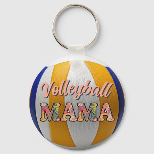 Volleyball Mama Schlüsselanhänger (Vorderseite)