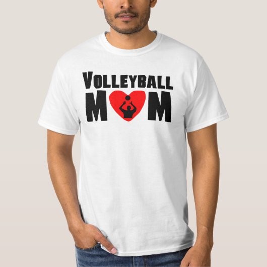 Volleyball-Mama T-Shirt (Vorderseite)