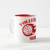 Volleyball-Mama Tasse (Vorderseite Links)