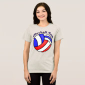 Volleyball Mama Tri-Blend Shirt (Vorderseite voll)