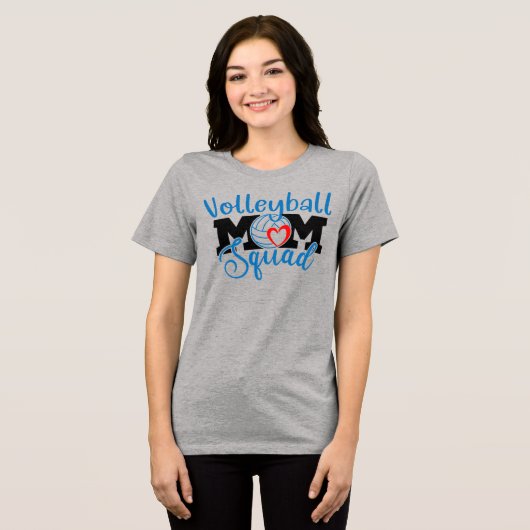 Volleyball-Mama Tri-Blend Shirt (Vorderseite voll)