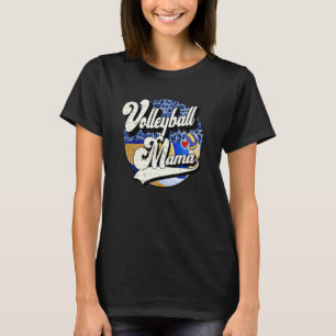 Volleyball-Mama Vintage-Volleyball-Familie passend T-Shirt