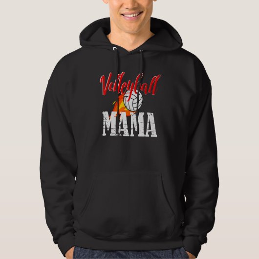 Volleyball Mama Volleyball   Hoodie (Vorderseite)