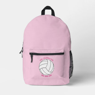 Volleyball-Mannschaftsname Benutzerdefinierte Spor Bedruckter Rucksack