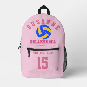 Volleyball-Mannschaftsname Benutzerdefinierte Spor Bedruckter Rucksack