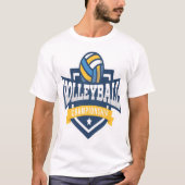 Volleyball-Meisterschaftsbanner T-Shirt (Vorderseite)