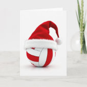 Volleyball Merry Christmas Card Karte (Vorderseite)