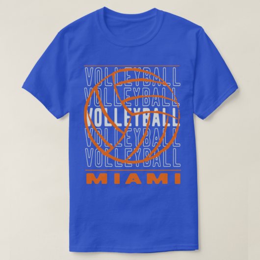 Volleyball Miami Florida T-Shirt (Design vorne)