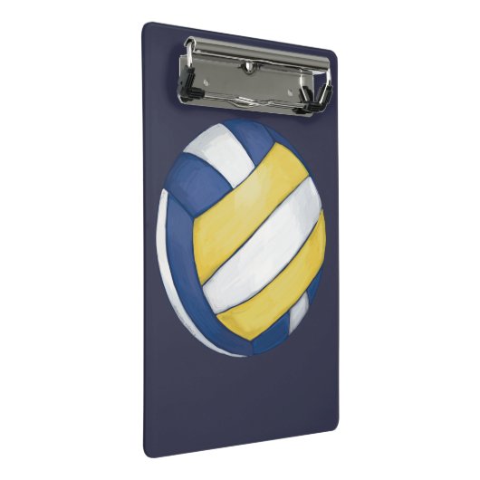 Volleyball Mini Klemmbrett (Schrägansicht)