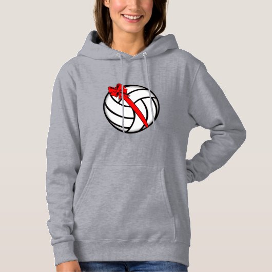 Volleyball mit Bogen Hoodie (Vorderseite)