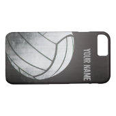 Volleyball mit Schmutzeffekt Schwarz-Schatten Case-Mate iPhone Hülle (Rückseite (Horizontal))