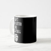 Volleyball Mom Dad I Can't Daughter Hast Volleybal Kaffeetasse (Vorderseite Links)
