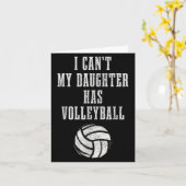 Volleyball Mom Dad I Can't Daughter Hast Volleybal Karte (Gelbe Blume)