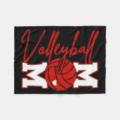 Volleyball Mom Game Day Mama Srts Volleyball Famil Fleecedecke (Vorderseite (Horizontal))