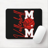 Volleyball Mom Game Day Mama Srts Volleyball Famil Mousepad (Mit Mouse)