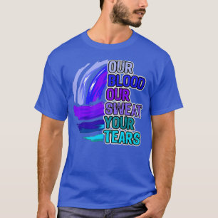 Volleyball Motivation unser Blut Unser Schweiß, de T-Shirt