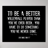 Volleyball Motivierend Poster 007 - Grunge (Vorne)