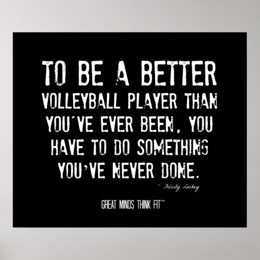 Volleyball Motivierend Poster 007 - Grunge (Vorne)