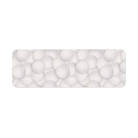 Volleyball-Muster-Adressetiketten (Vorne)