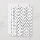 Volleyball-Muster drucken CUSTOM HINTERGRUND FARBE Dankeskarte (Rückseite)