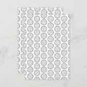 Volleyball-Muster drucken CUSTOM HINTERGRUND FARBE Dankeskarte (Vorne/Hinten)